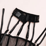 Toucheart Erotic Bodysuit Net Clothes Halter Lace See-through Skinny Backless Sissy Premium HotSeductive Women Coquette Bodysuit