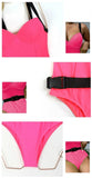 2026 New One Piece Swimsuit Swimwear Women Sexy Push Up Solid Bathing Suit Beachwear with Removable Belt Costumi Da Bagno Donna