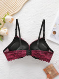 New Year Christmas High-Quality Red Lace Sexy Women's Underwear One Lingerie Push Up Seven codes Bra A3216