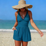 Women's One Piece Swimsuit High Waisted Tummy Control Swimwear with Pockets High Elastic 2026 New Beachwear Beach Bathing Suit