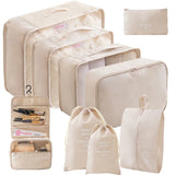 Travel Packing Cube Set 7/8/9 Pcs Polyester Organizer