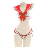 Cosplay Student Uniform Erotic Bra And Panty Set Women's Bow Open Bra Sexy Lingerie Set Nightdress Sexy Costumes