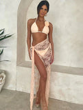 2026 Glamorous Multicolor Swimwear with Unique Pattern High-Cut Legs Perfect for Beach Wear Pool Parties Summer Getaway Vacation