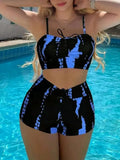 2026 Print High Waist String Two Piece Bikini Women Swimwear Female Swimsuit Bathers Bathing Swimming Suit Beachwear Summer
