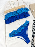 2026 Sexy Bikini Bandeau Women Swimwear Swimsuit Push Up Patchwork Ruffle Bikinis Set Bathing Suit Beach Bikini Female Banadores