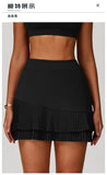 Pleated Tennis Skirt for Women with Pocket Shorts Women's High Waisted Wrapped Around Tummy Control Athletic Golf Yoga Skorts