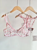 French Style Lace Underwear Set | Sexy Dotted Mesh Bra & Thong for Large Bust, Ultra Thin Slimming Anti Sag Lingerie MOYISU S-XL