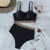 2025 Sexy Push Up Bra Cup Bikinis High Waist Bikini Female Swimsuit Women Swimwear Two-pieces Bikini set Bathing Suit Swim Lady
