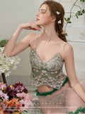 Summer French Lace Halter Bra Set Pure Sensual Beachwear Lightweight Mesh Bralette Backless Wirefree Comfort AU MOYISU Sexy Bra