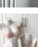 Summer Nouvelle Tendance! Soutien-Gorge Push Up à Fermeture Avant - Bretelles Dentelle Dos, Bralette Légère pour Petite Poitrine