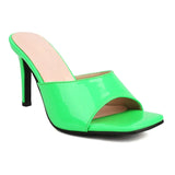 NASBAVI Summer Slippers Women's Mules Shoes Sexy High Heels Flip Flops Green White Black Big Size 45 Party Shoes Quality Slides