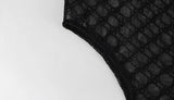 Ahagaga Sexy Club Women's Bodysuits Solid See Through Skinny Camisole Blackless Slim Fit V-Neck Mesh Sleeveless Streetwear Tops