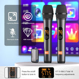 Wireless Microphone M23-4 UHF Recording Universal Karaoke Mic With Lithium Battery Receiver For Party Church Speaker