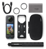 Insta360 X4 - Standard Bundle with Invisible Selfie Stick, 8K Waterproof 360 Action Camera, 4K Wide-Angle Video, Soft Pouch - Open Box