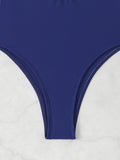 2026 Halter Swimsuit One Piece Solid Hollow Swimwear Women Sexy Bathers Bathing Swimming Swim Suit Female Beachwear