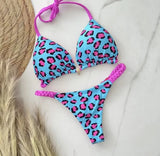 RUOTONGSEPT Sexy Swimsuit Women Braided rope Micro Bikinis 2024 New Swimsuit Leopard Print Brazilian Biquinis Beach Bathing Suit