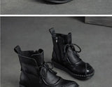 Shoes for Women  Cross-tied Ladies Boot Daily Boots Hot Sale Cotton Shoes Round Toe Comfortable Flat Shoes Women Ankle Boots