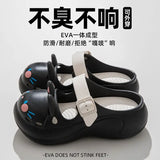 2025 New Cute Cartoon Slippers For Women Fashion Clogs Anti-slip Summer Shoes Girls Street Sandals 2 Way Wear Beach Slides