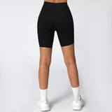 Yoga Shorts Women Fitness Shorts V-shaped Waist Running Cycling Shorts Breathable Sports Leggings Workout Gym Shorts