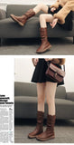 Women Thigh High Boots Women Modern Boots Zippers Outdoor Female Casual Platform Shoes Ladies Leather Long Boots Botines Mujer