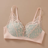 Japanese Sexy Spitze Büstenhalter ohne Bügel, Push Up für kleine Brust, Seitlich glättend, Anti-Sagging, Neu Bestseller MOYISU B