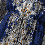 Dresses For Womens Kimono Style Vintage Printed Loose Summer Beach Clothes Personality Weastern Funny Women Dresses Casual