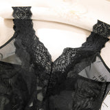 Toucheart 2PCS Lace See-through Hollow Out Sexy Interesting Thin Model Pajamas Panty Slim High Waisted Women Sexy Pajamas Set
