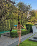 Korean INS Style Bikini Set Women Cute Sweet Split Swimsuit Beach Vacation Photogenic Swimwear