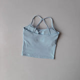 Women's Slim Fit Yoga Fitness Vest Skin Friendly Nude Sports Bra Pilates Top Beautiful Back Design Suspension Yoga Sports Bra