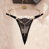 Transparent Hot Temptation Thongs G-strings Woman Panty Pearl Open Hip Briefs Porn Hollow Solid Lace Pantys FemaleEroticCostumes
