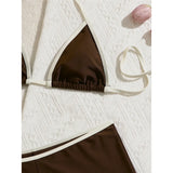 Sexy Splicing Halter Shorts Bikini Female Swimsuit Women Swimwear Padded Bather Bathing Suit Swim Two-pieces Bikini set K8132