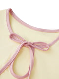 Women's Tank Tops Sleeveless Tie-up Cut Out Crew Neck Vest Summer Cropped Top Camis