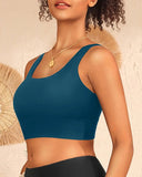 2026 Sport Swim Vest Swimsuit Only Tops Padded Swimwear Women Solid Bathers Bathing Swimming Swim Suit Female