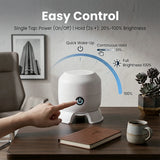 USB Powered 360° Rotating Dynamic Ambient Light LED Ocean Projector Night Light Ocean-Themed Decor Lamp for Living Room Bedroom