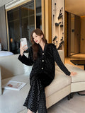 Autumn and winter new gold velvet pajamas V-neck Korean velvet sweet and sexy lace home clothes