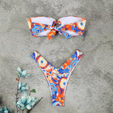 Micro Bikini Push Up Swimsuits For Women 2024 Sexy Female Swimwear Brazilian Bikini Set Thong Biquini Swim Suits Print Beachwear