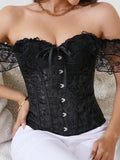 Lace Strap Court Style Shaping Top Tummy Control Waist Cincher Outerwear Trendy Shaping Slimming Tight Fishbone Underwear AYPC