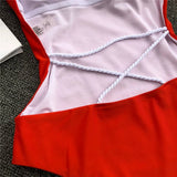 Criss Cross Backless Women Swimwear One Piece Swimsuit Female Monokini High Cut Leg Bather Bathing Suit Swim Beach Wear Lady