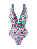 2026 Printed Swimsuit One Piece & Beach Dress Sexy Swimwear Women Bathing Swimming Swim Suit Padded Beachwear Summer