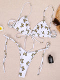 Sexy Ruffle Frilled Micro Thong Bikini 2025 Women Swimwear Female Swimsuit Two-pieces Bikini set String Bather Bathing Suit Swim