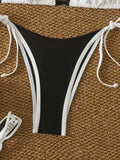 Halter Triangle String Thong Bikinis 2026 Women Sexy Swimsuit Solid Brazilian Swimwear Female Bathers Bathing Swimming Swim Suit