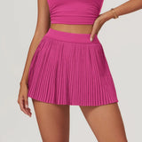 Golf Tennis Skirts with Pocket Women Gym Running Pleated Skorts Outdoor Sports Fitness Slim Shorts High Waist Yoga Golf Skirt