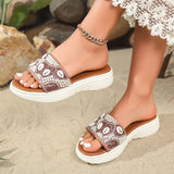 2026  New Series Flat Bottom Leaky Toe with Water Diamond Decorative Slippers Fashion and Comfortable Women's Slippers