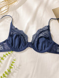 Women's Sexy Lace Lingerie With Steel Rims Gathered Push Up Bra Adjustable Shoulder Straps Comfortable Fit Bra HR2635