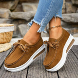 Red Chunky Platform Sneakers Women Comfortable Non Slip Thick Sole Casual Shoes Woman Plus Size 43 Lace Up Sport Shoes Female