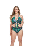 Oversize Bikini Set for Women 2026 Red Leopard Print Criss Cross Push Up Mesh Skirt 3 Piece Swimsuit Beach Bathing Suit Swimwear