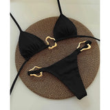 Sexy Halter Micro Bikini 2025 Women Swimsuit Solid Swimwear Thong Bikinis Set Brazilian Beach Wear Bathing Suit Biquini Female
