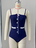 2026 One Piece Swimsuit With Cover Up Trend Swimsuit Women Swimwear Black Swim Suit Bodysuit Bathing Suit Beach Wear
