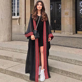 White Chiffon Long Maxi Kimono Cardigan Women Beach Cover Up Embroidery Edge with Belt Tunica Kaftans Femininos Beachwear 2026