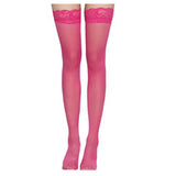 Sexy Women Hosiery Lace Top Over Knee Thigh High Stockings Ladies Hollow Mesh Nets Lace Fishnet Stockings Lolita Pantyhose Socks